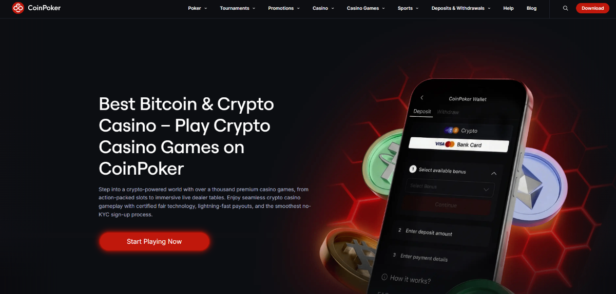 coinpoker review - coinpoker homepage